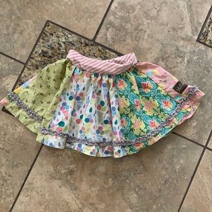Matilda Jane swirly skirt size 4